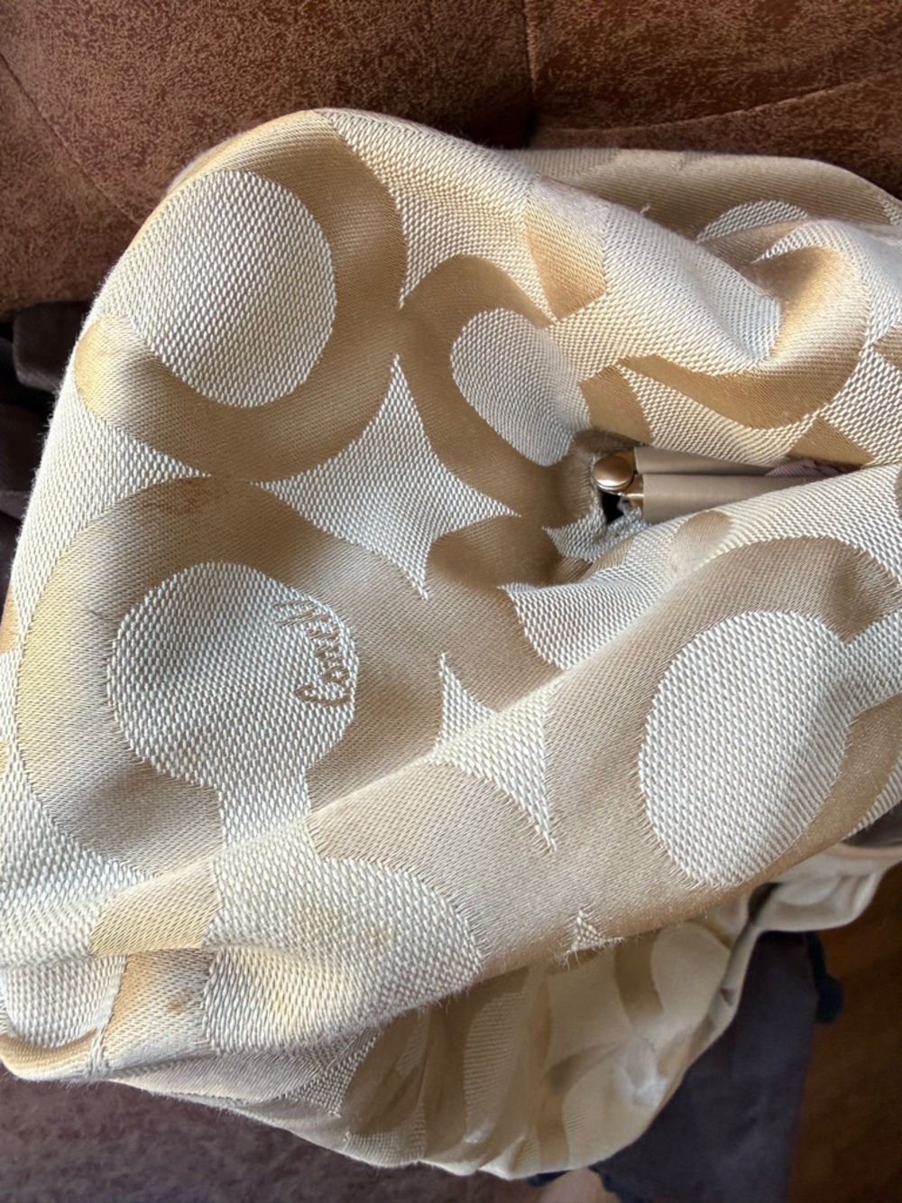 Coach jacquard kiss lock bag - Picture 12 of 12